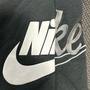 Unique, Nike sportswear, mashup, graphic color block pocket  sweat shorts